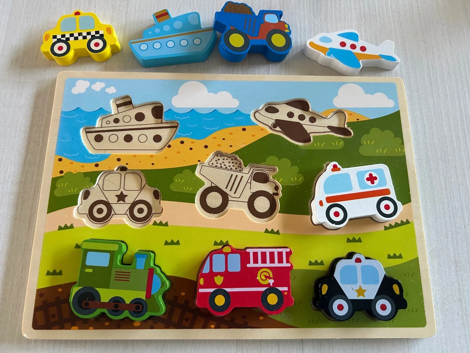 Wooden vehicle puzzle – photo 2